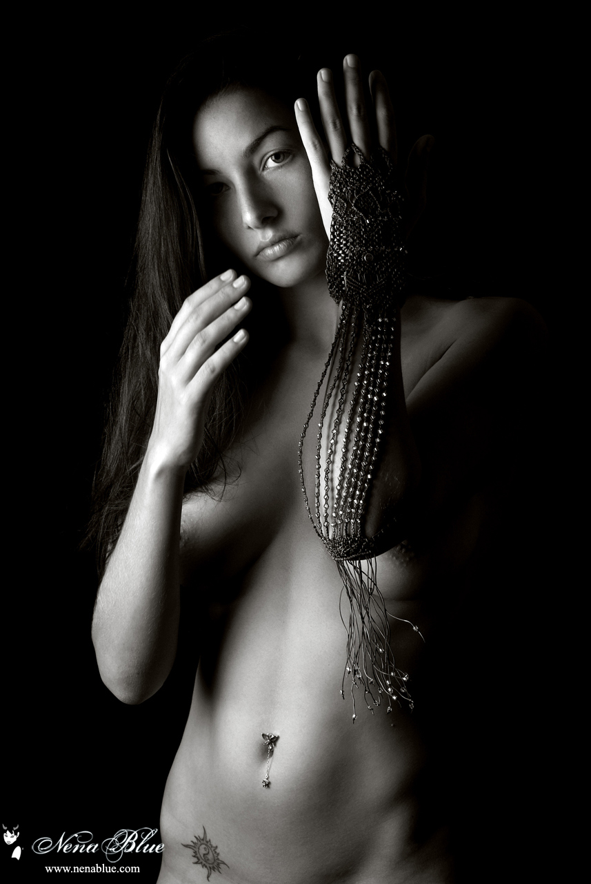 Artsy Black and White Nude