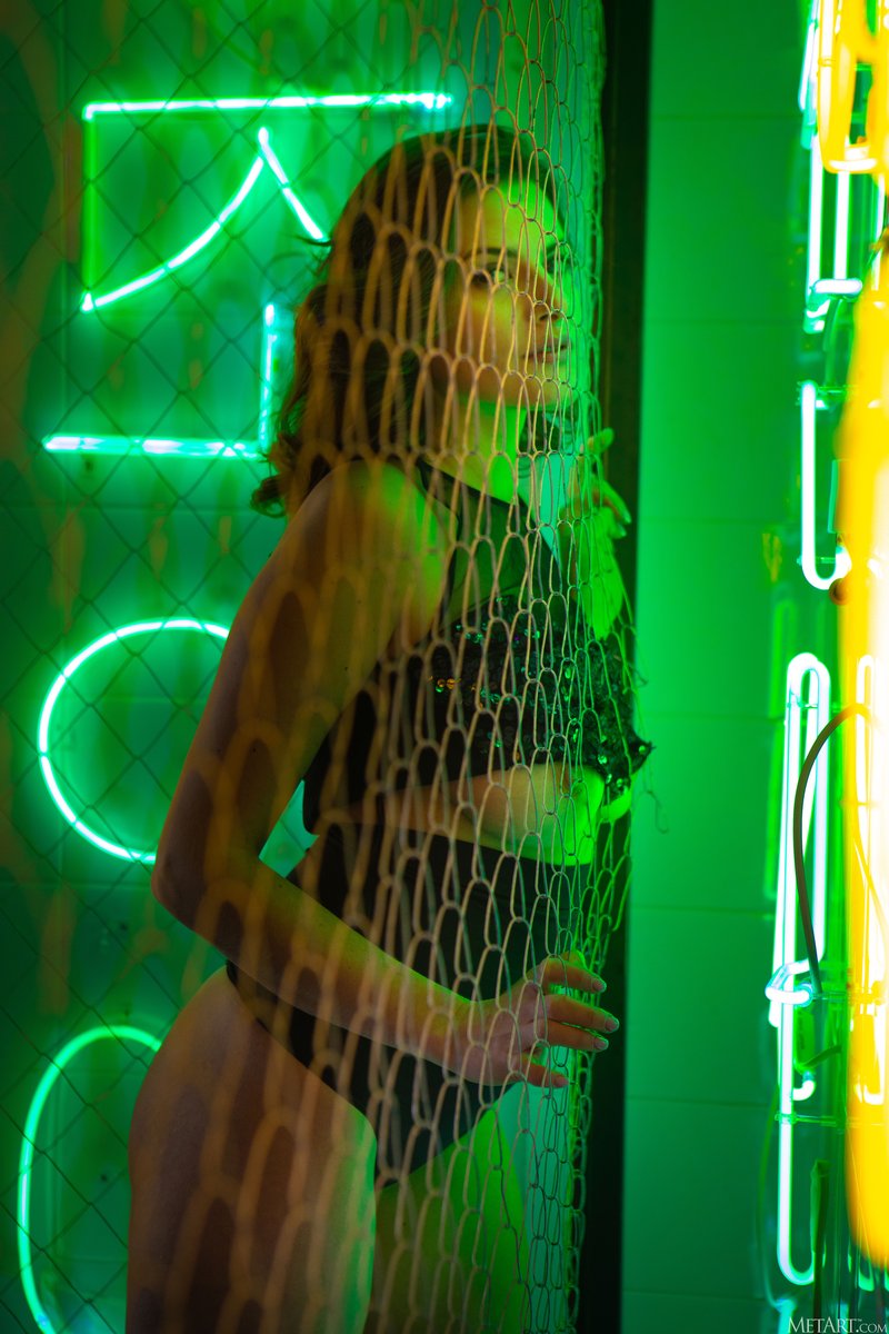 Evangelina Wish in a Dystopian Glow