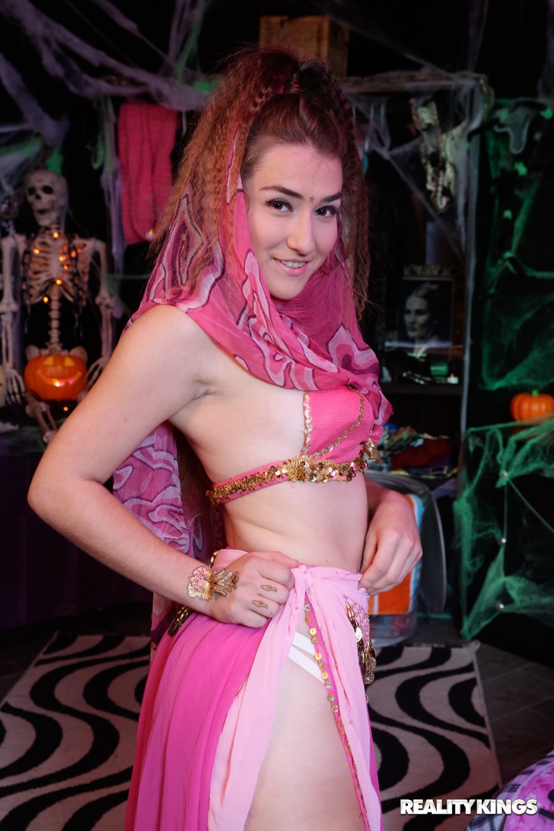 Gina Eve And Stoney At A Spooky Party 08