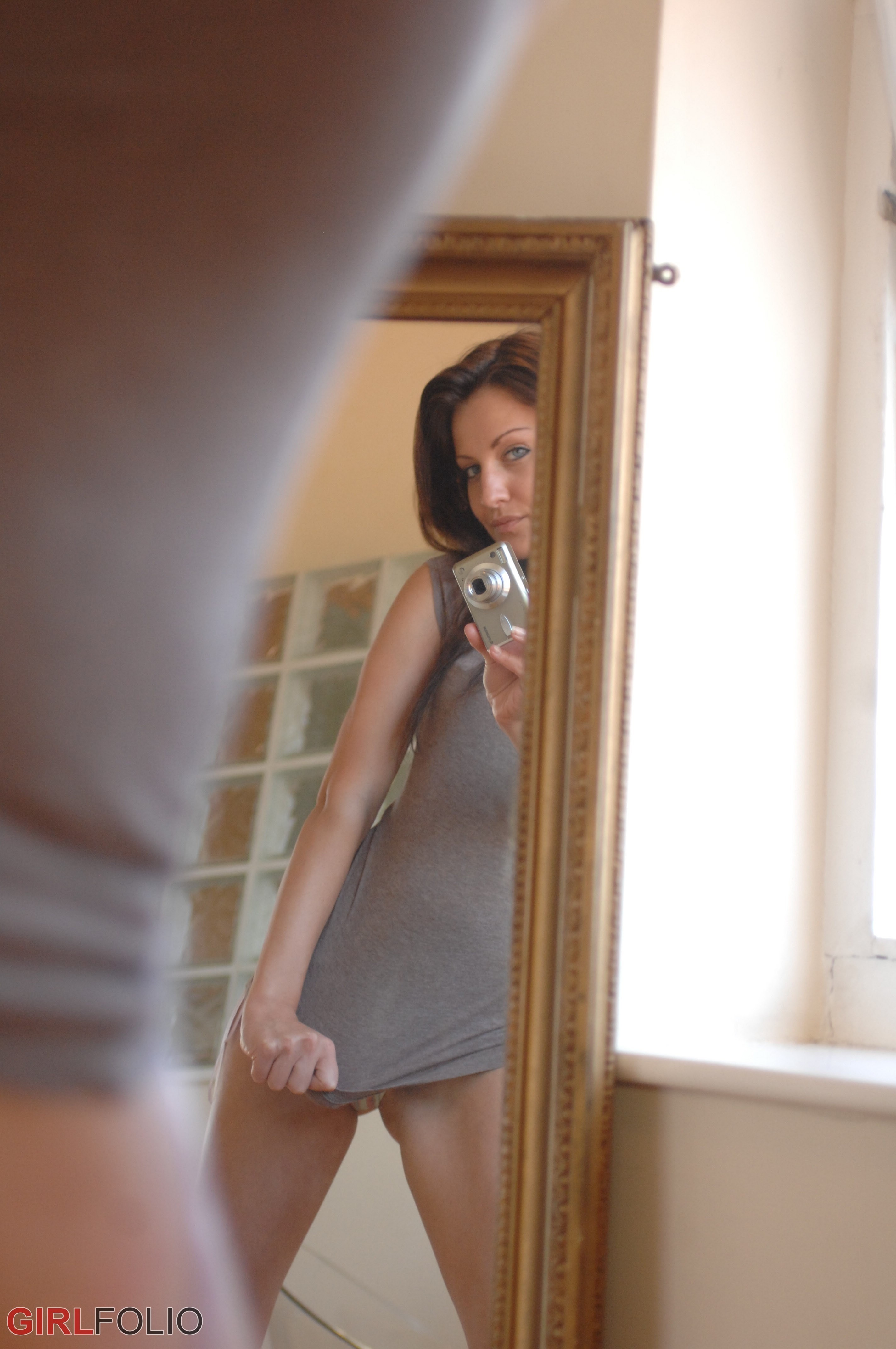 Helen Taking Selfies in the Mirror