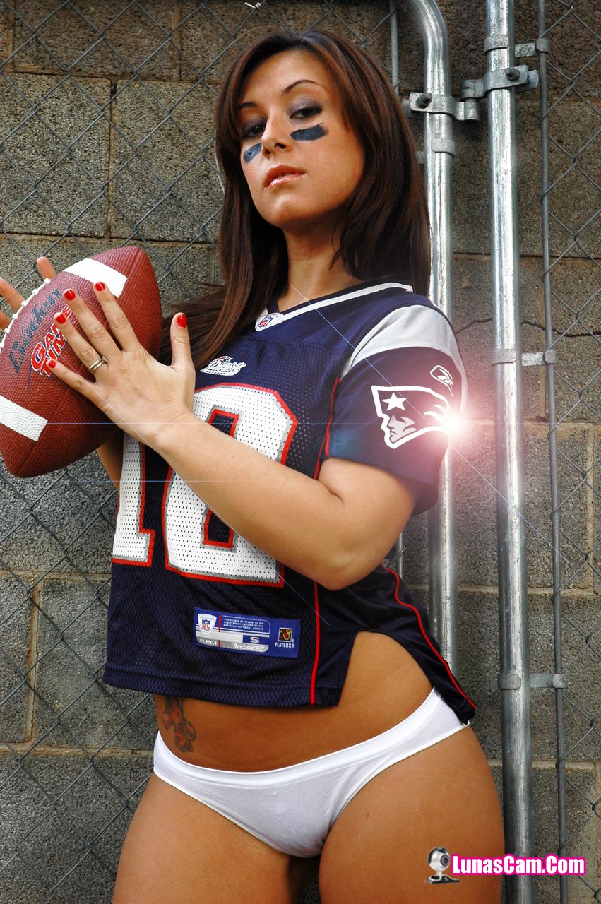 Lunas Cam Plays with a Football