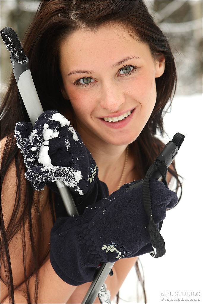 Maria Goes Skiing