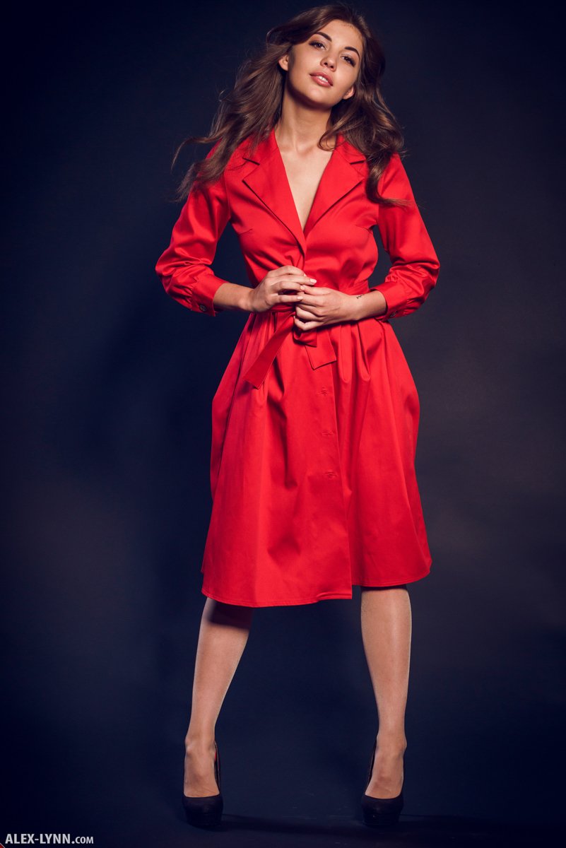 Monika Dee Drops Her Coat