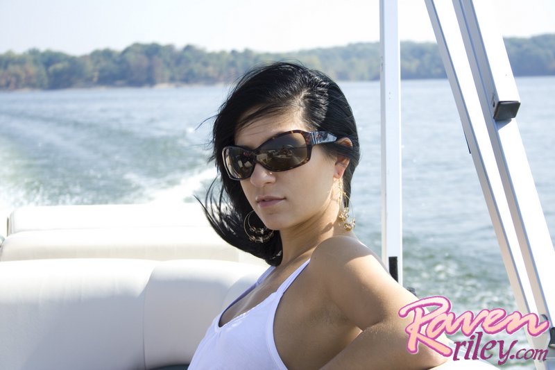 Raven Riley on a Boat