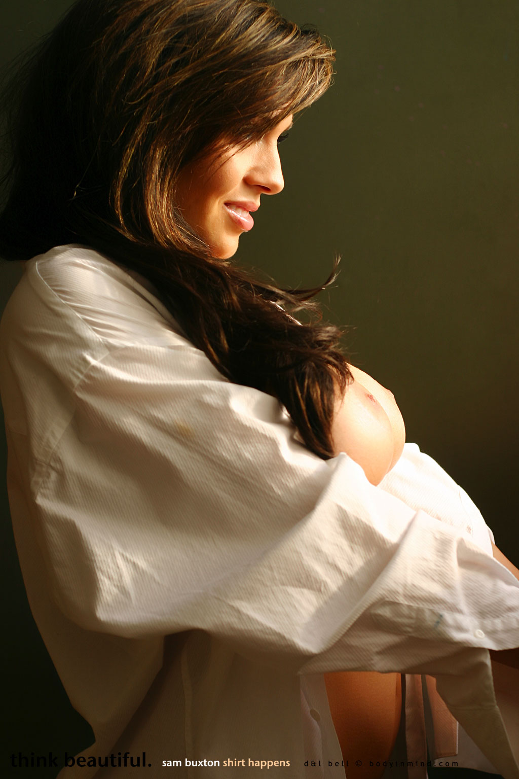 Samantha Buxton in Just a Shirt