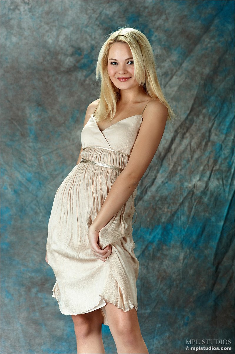 Talia Slips Out of Her Dress