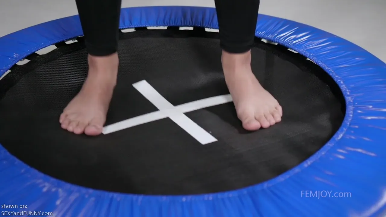 Angelina on a Trampoline