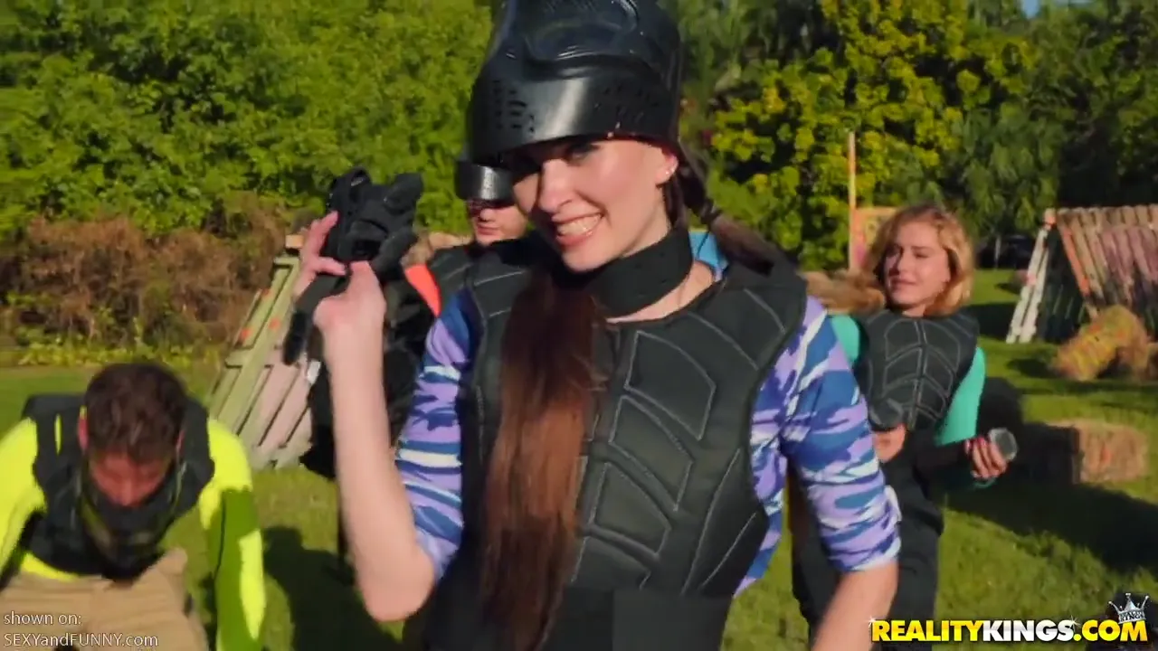 Angelina’s Topless Paintball Strategy