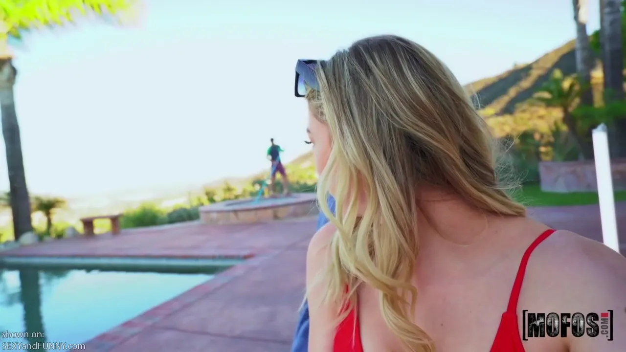 Anny Bossing the Pool Guy Around