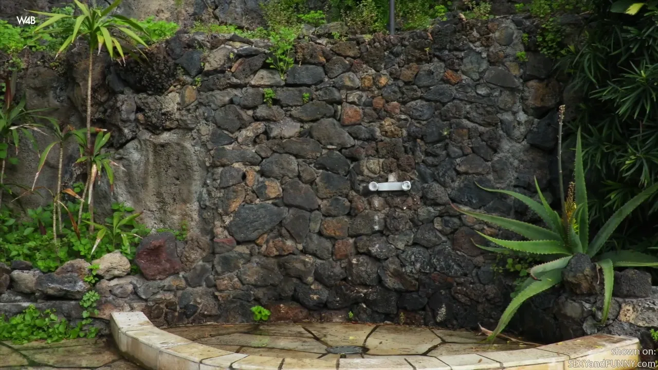 Ariela Having a Shower Outside
