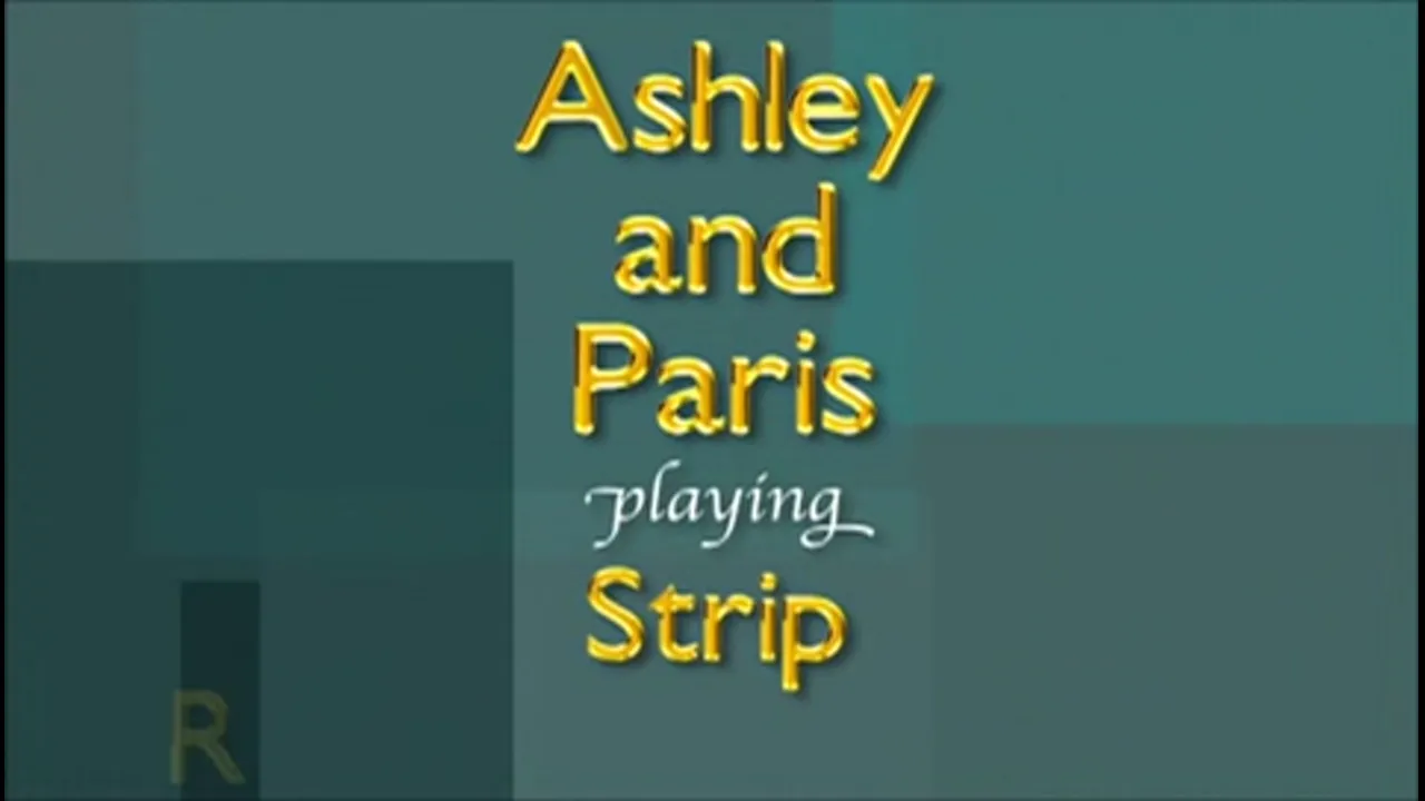 Ashley and Paris Play a Strip Game In Front of a Very Lucky Dude