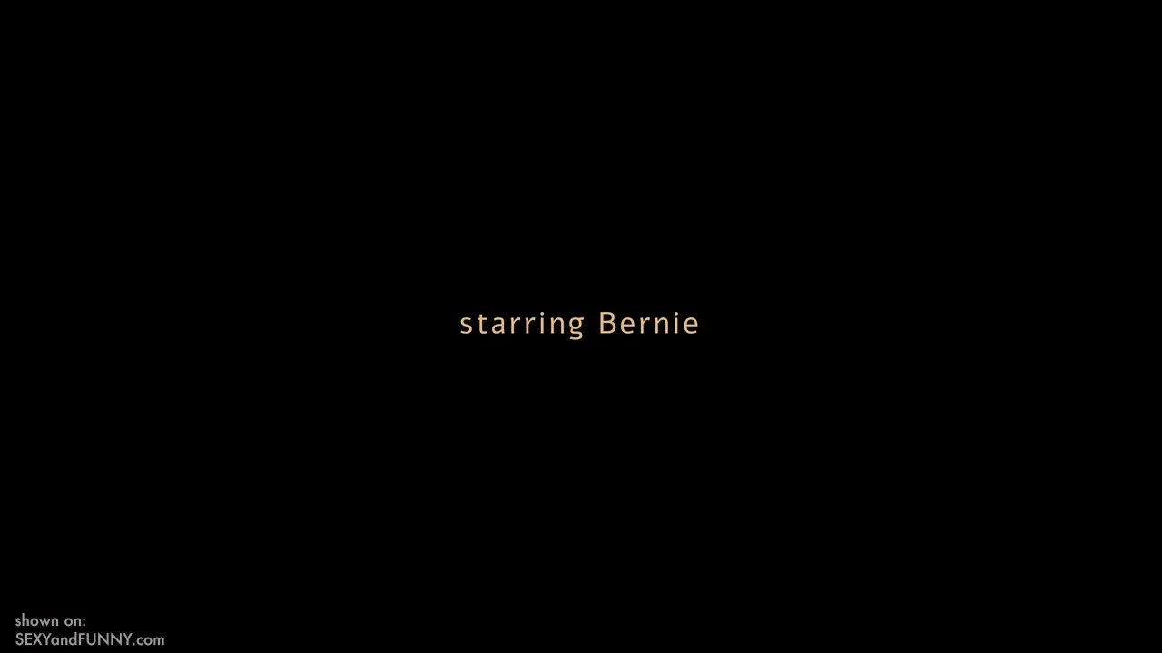 Bernie Eating Strawberries