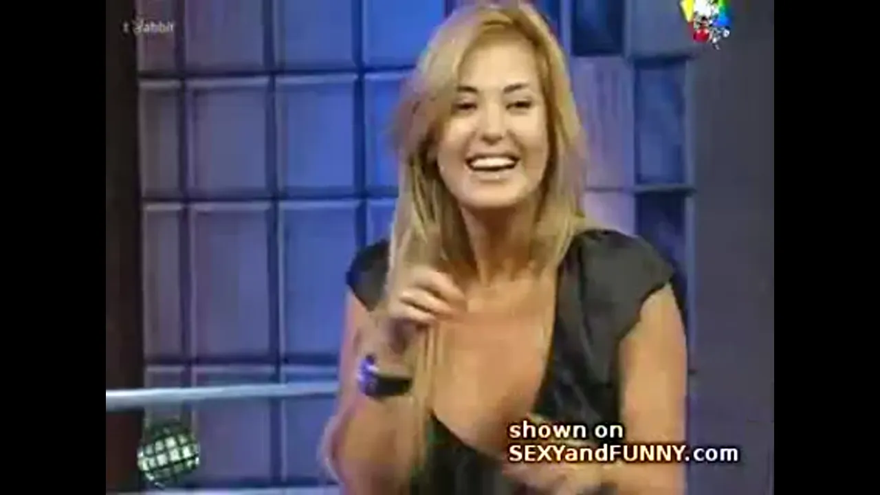 Boob Slip on Argentinian TV