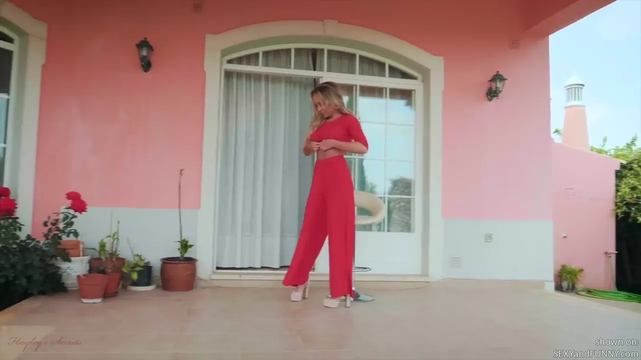 Busty Bethany in Red
