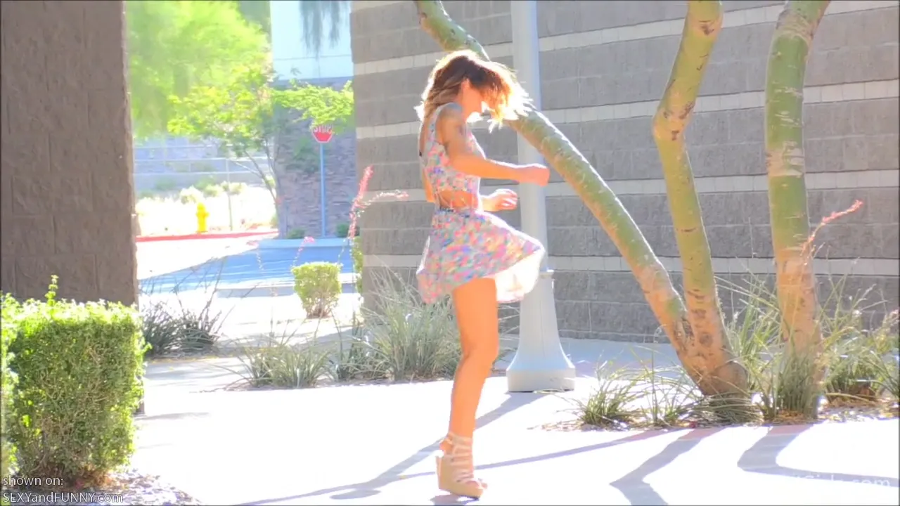 Charlotte Posing Naked Outside