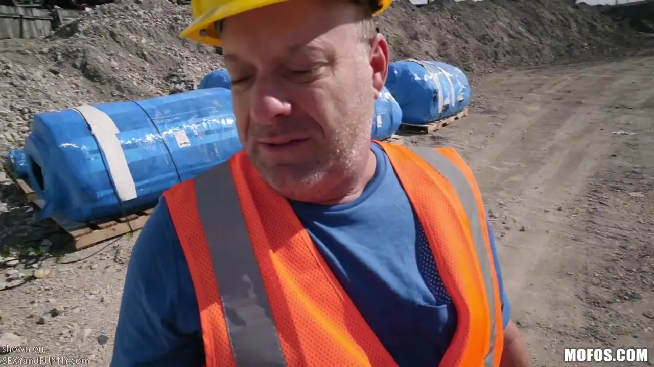 Cute Blonde Won’t Leave Construction Site