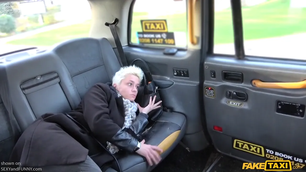 Cute Girl Slept in a Taxi