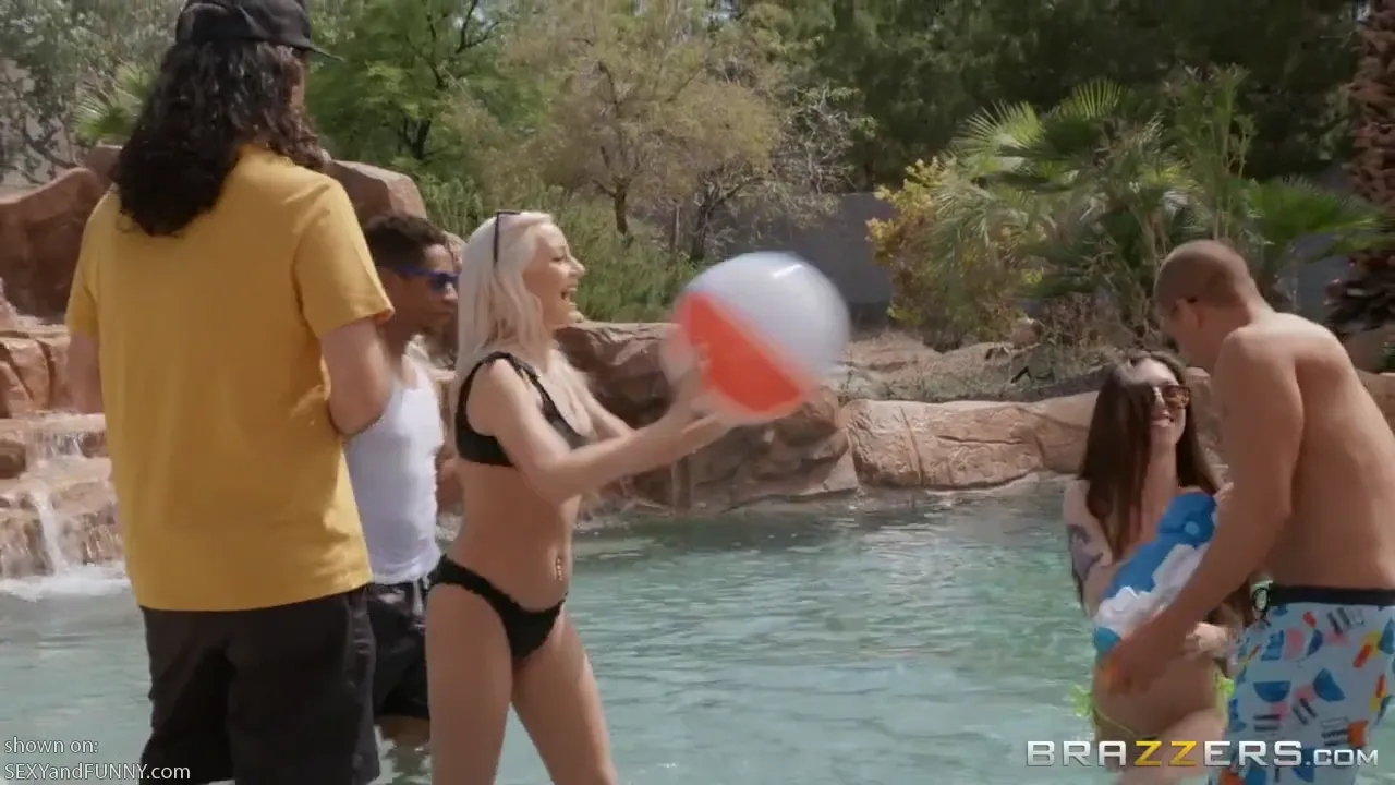 Desiree is Embarrassed at the Pool