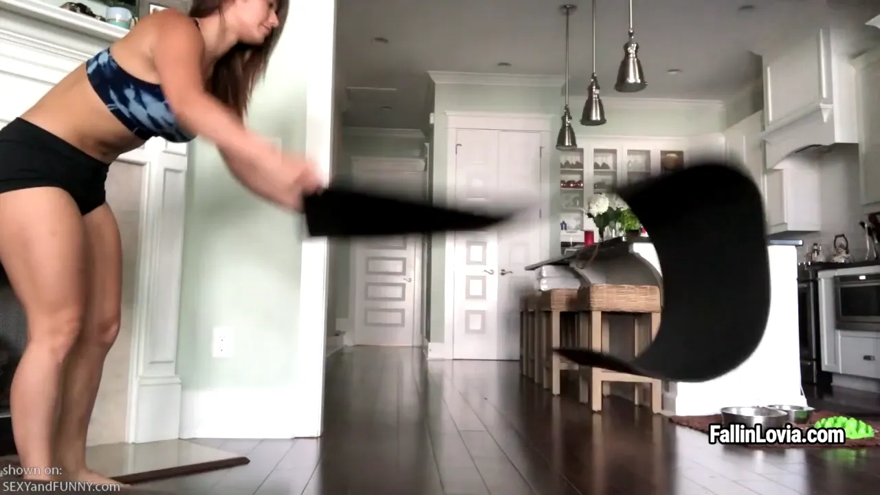 Eva Lovia Interrupts Her Workout