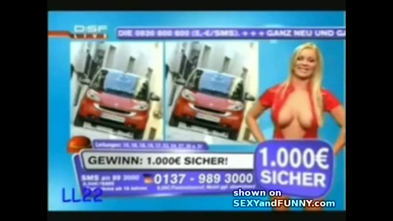 German TV Host with her Boobs Out