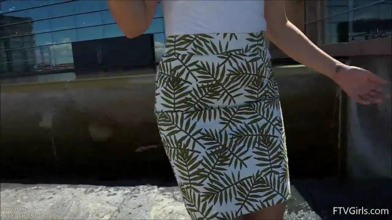 Gianna Flashing on a Pier