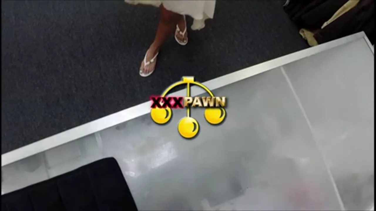 Girl Tries to Pawn her Gun, Ends Up Posing Topless With It