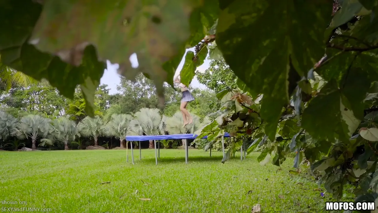 Ivy Rose on a Trampoline