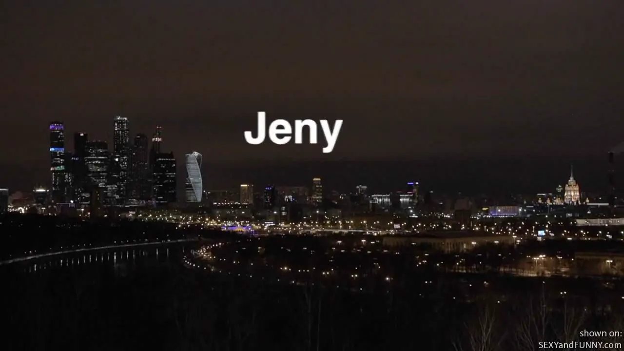 Jeny Walking Around the City With Nothing Under Her Coat