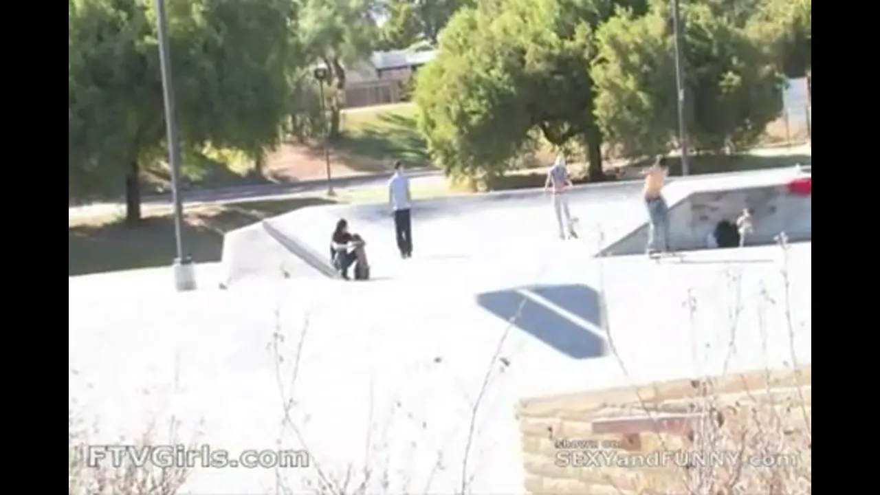 Lacey Shows off Boobs at Skate Park
