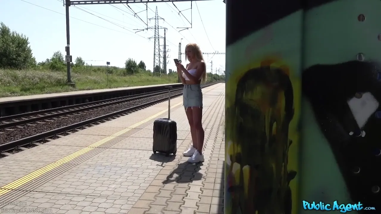 Marilyn Flashing at a Train Station