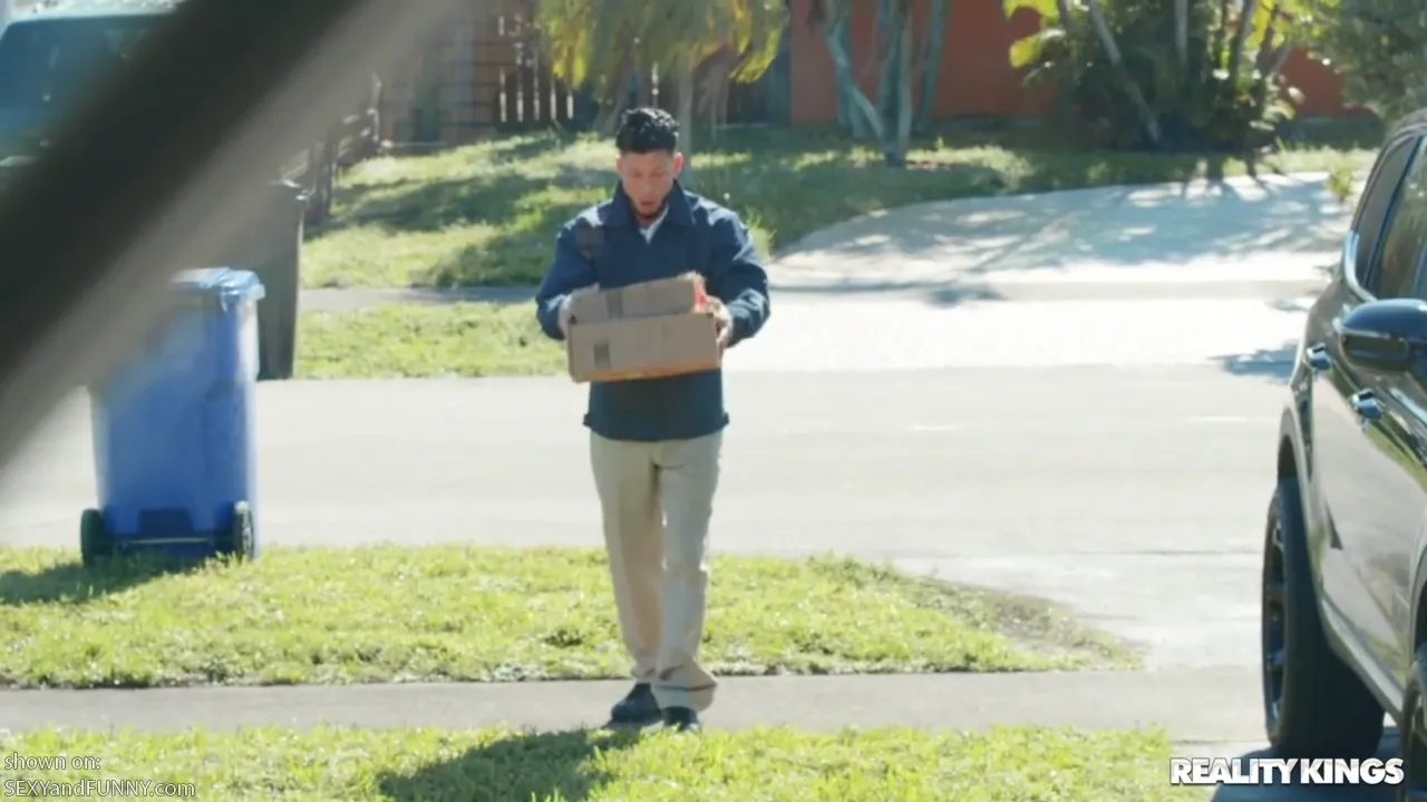 Maya Flashing the Delivery Guy