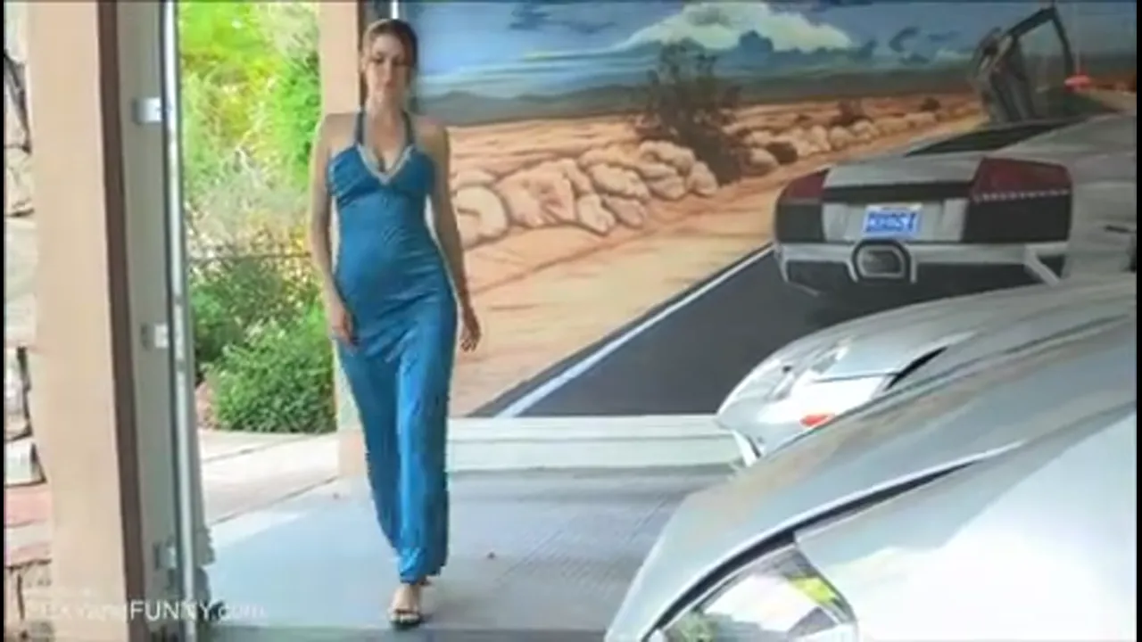 Meghan Takes a Convertible for a Test Drive, Gets Topless Herself