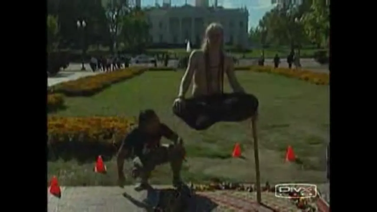 Monk Hanging in Air