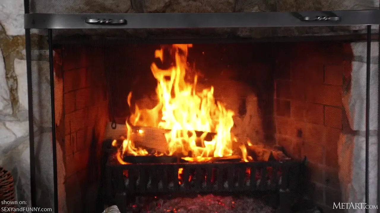 Muirina Reading by the Fire