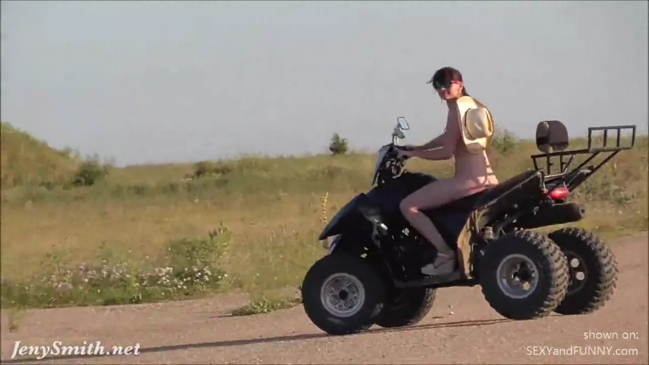 Naked Jeny Has Fun with an ATV