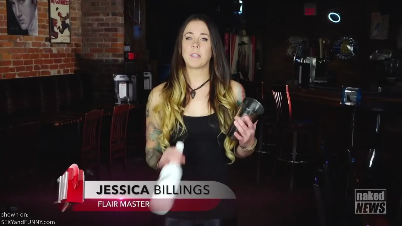 Naked News Pop My Cherry: Flair Bartending