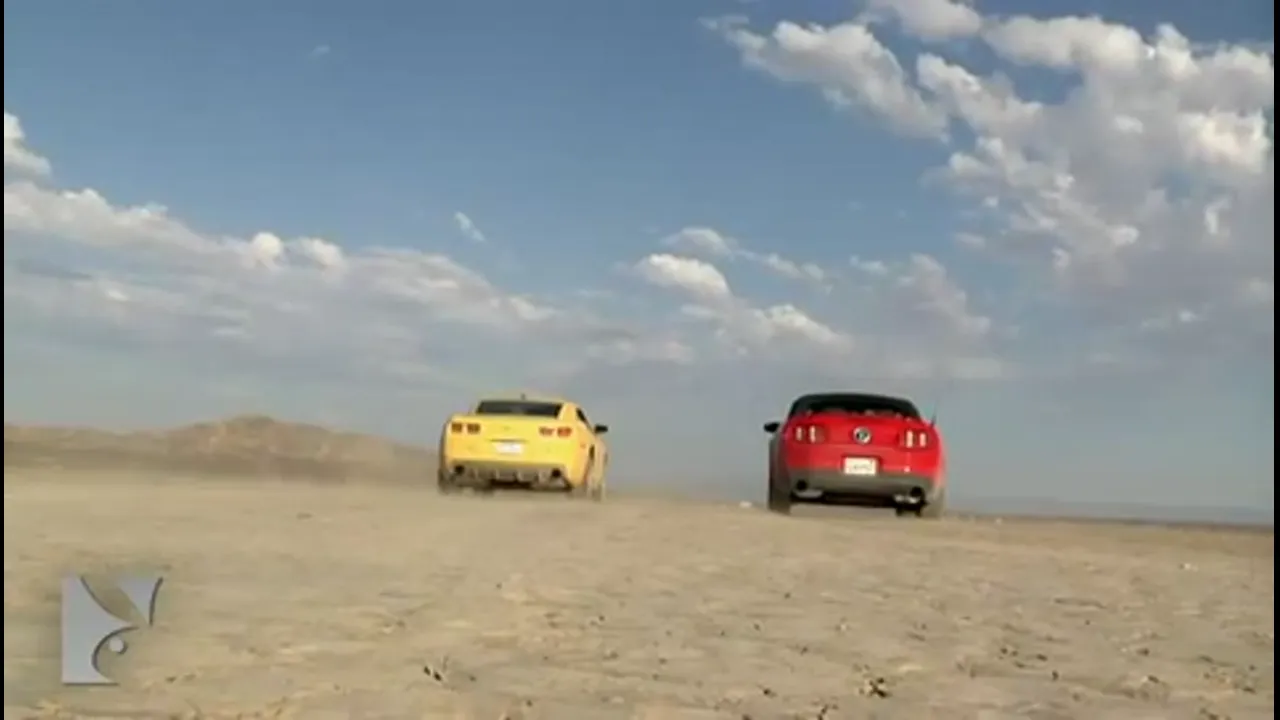 Playboy Bunnies Drag Racing in the Desert