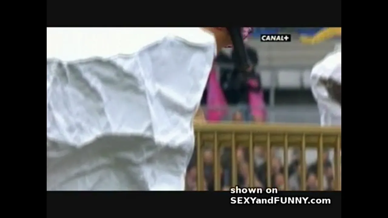 Pre-Game Boob at Rugby Game