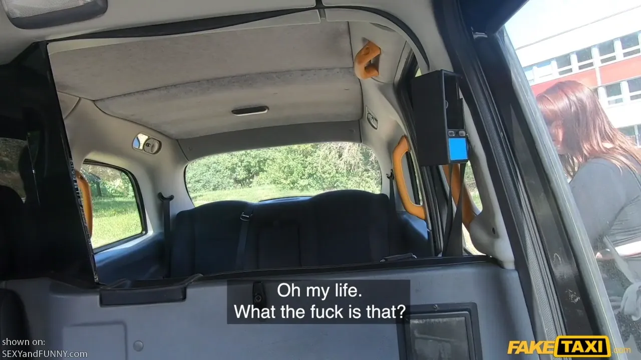 Sabien Takes Her Panties Off in Taxi