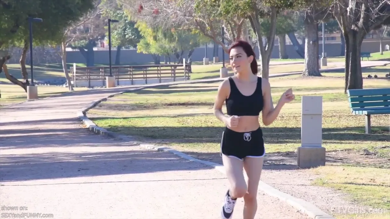 Sabina Going for a Jog and a Strip