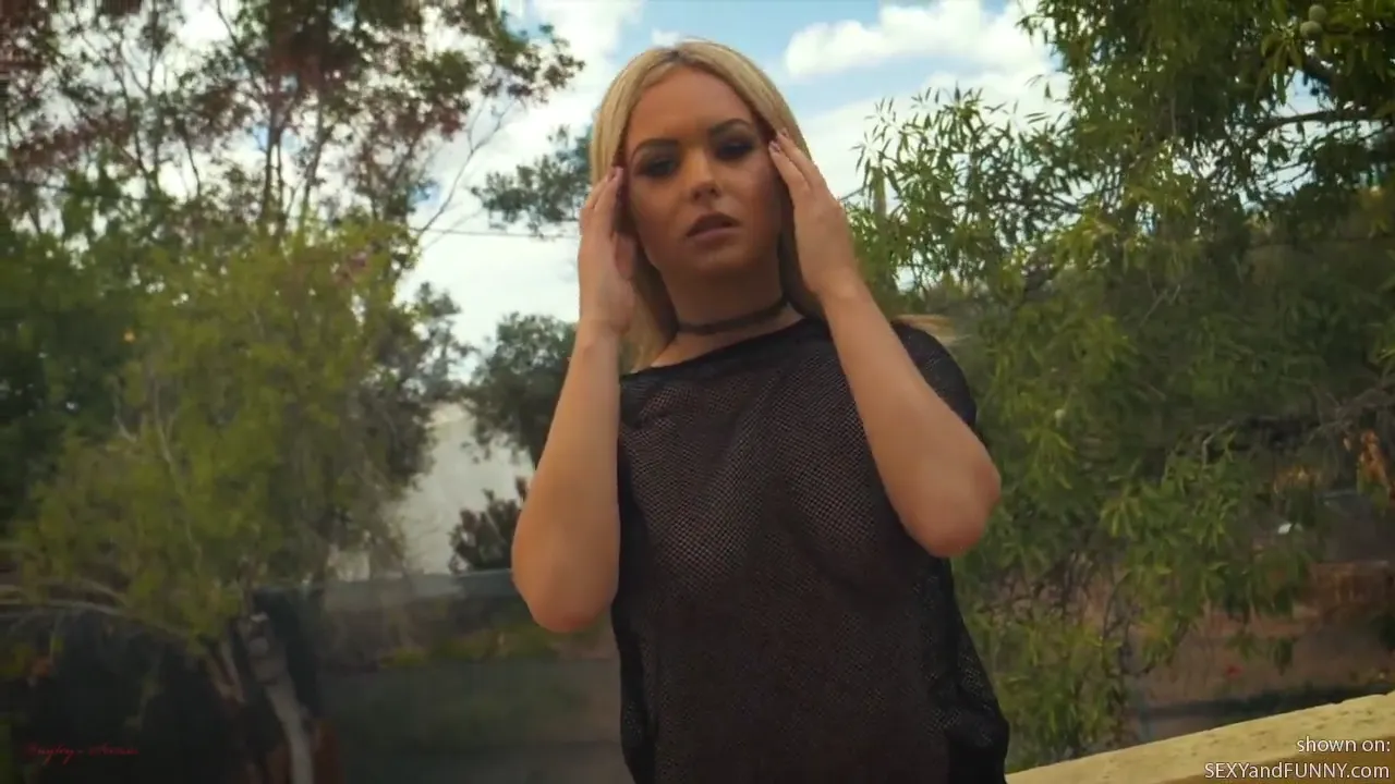 Sara in a Mesh Shirt
