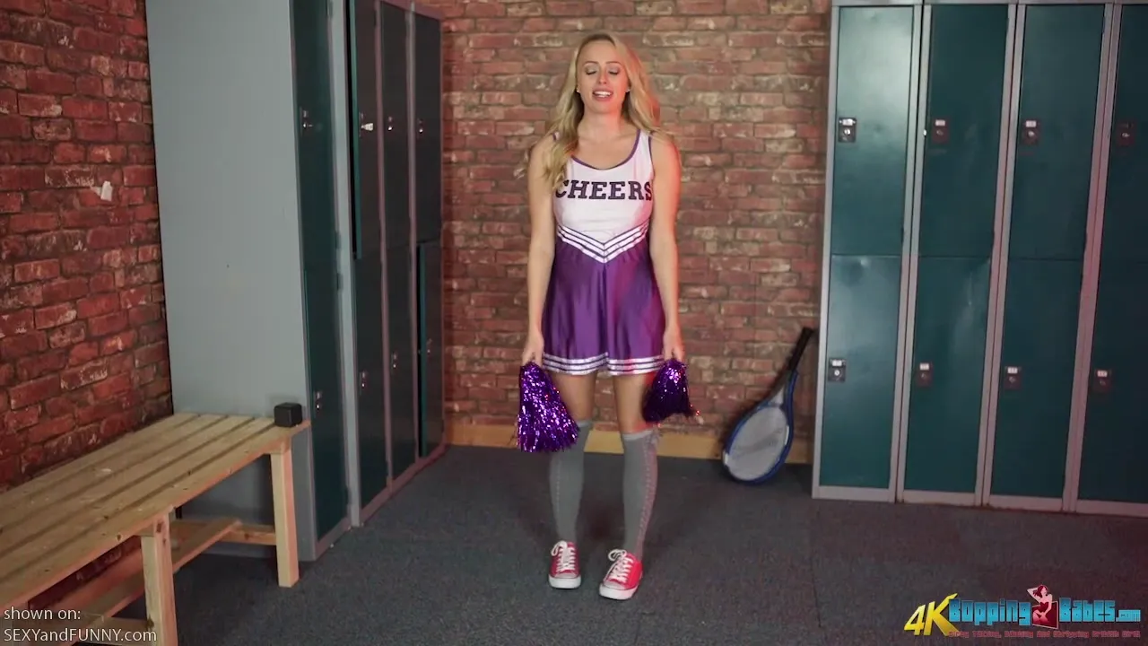 Sarah Trying Out Some Sexy Cheers