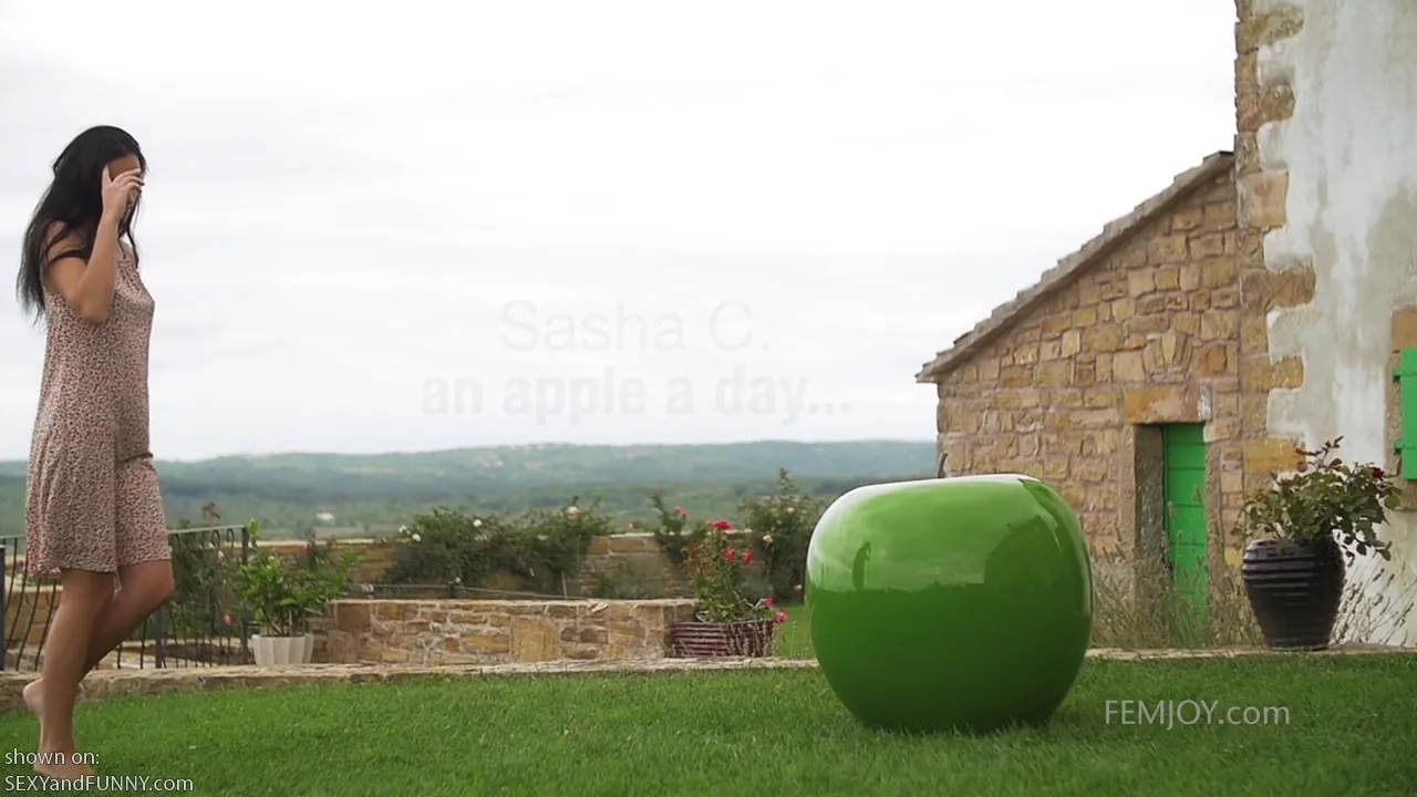 Sasha and a Giant Apple