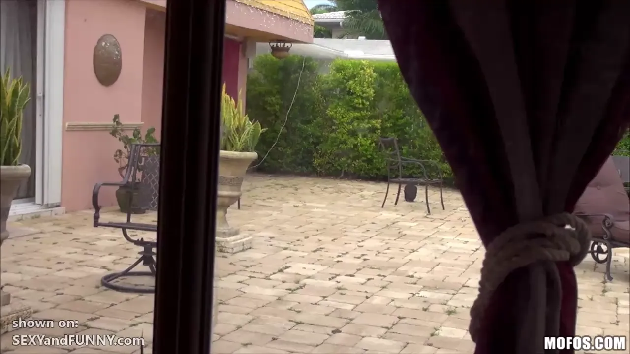 Spying on Your Hot Topless Neighbor Who Happens to be Rainia Belle!