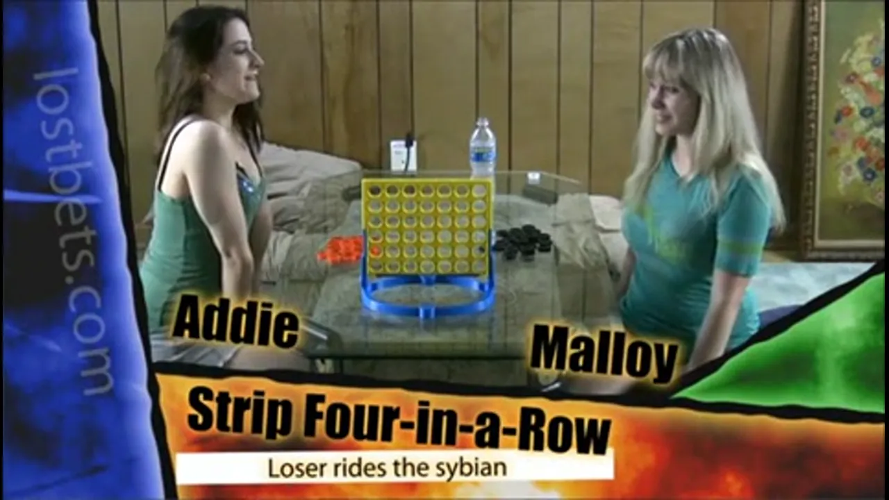 Two Girls Play Strip Connect Four