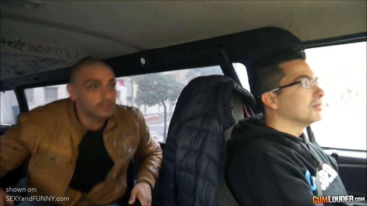 Two Spanish Girls Show Their Tits and Asses in a Van