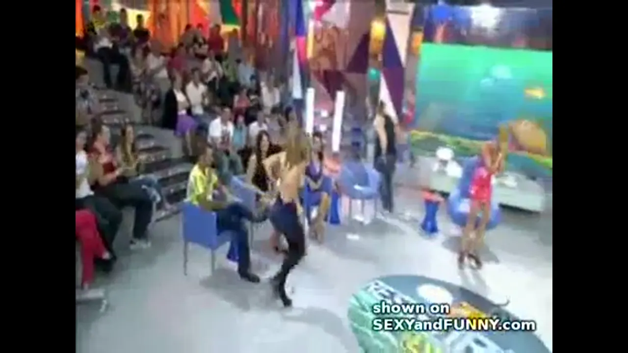Spanish Girl Stripped on Live TV Show
